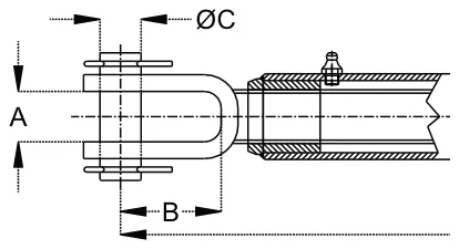 Ratchet Jack – dimension drawing with measurements