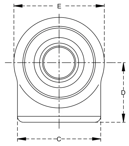 Weld-on Ends - Lower Links – dimension drawing with measurements
