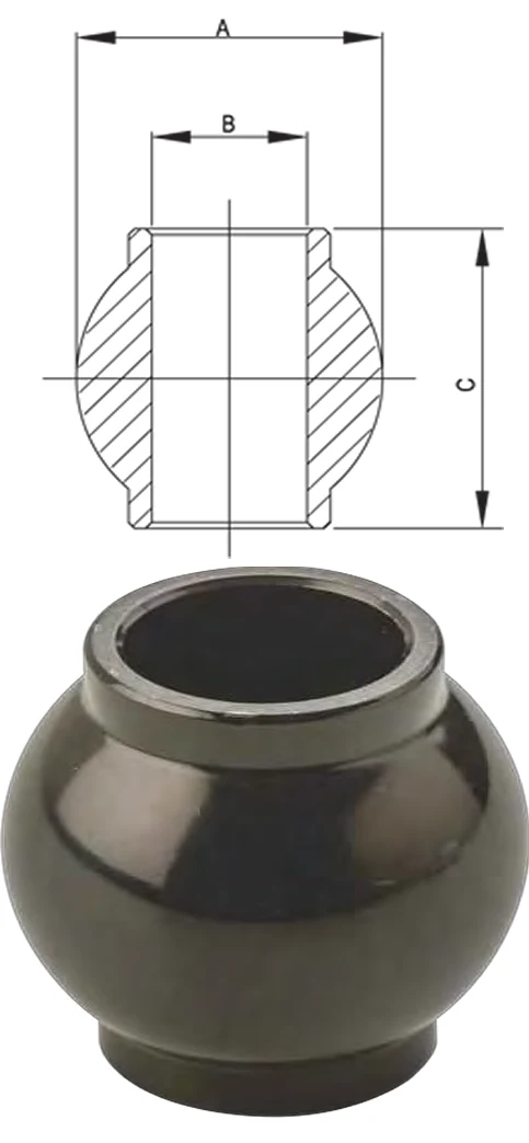Ball With Collar Black Line 16MnCr5 – European range – AgriWell Spares