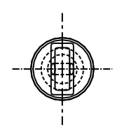Top Link Pins - With Linch Pin & Chain – dimension drawing with measurements