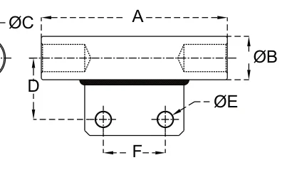 Side Chain Link – dimension drawing with measurements