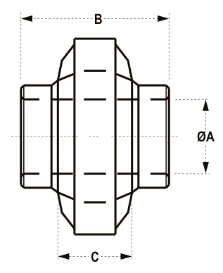 Top Link Ball Sockets – dimension drawing with measurements