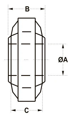 Lift Arm Ball Sockets – dimension drawing with measurements