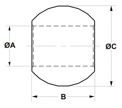 Replacement Balls – dimension drawing with measurements