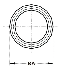 Toplink Reducer Bushings – dimension drawing with measurements