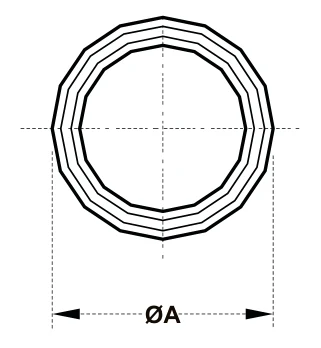 Lift Arm Reducer Bushings – dimension drawing with measurements