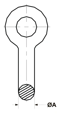 Utility Clevises – dimension drawing with measurements