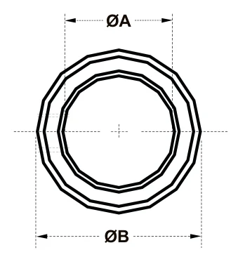 Shaft Set Collars – dimension drawing with measurements