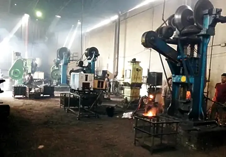 Forging hammers producing forged ends and levers